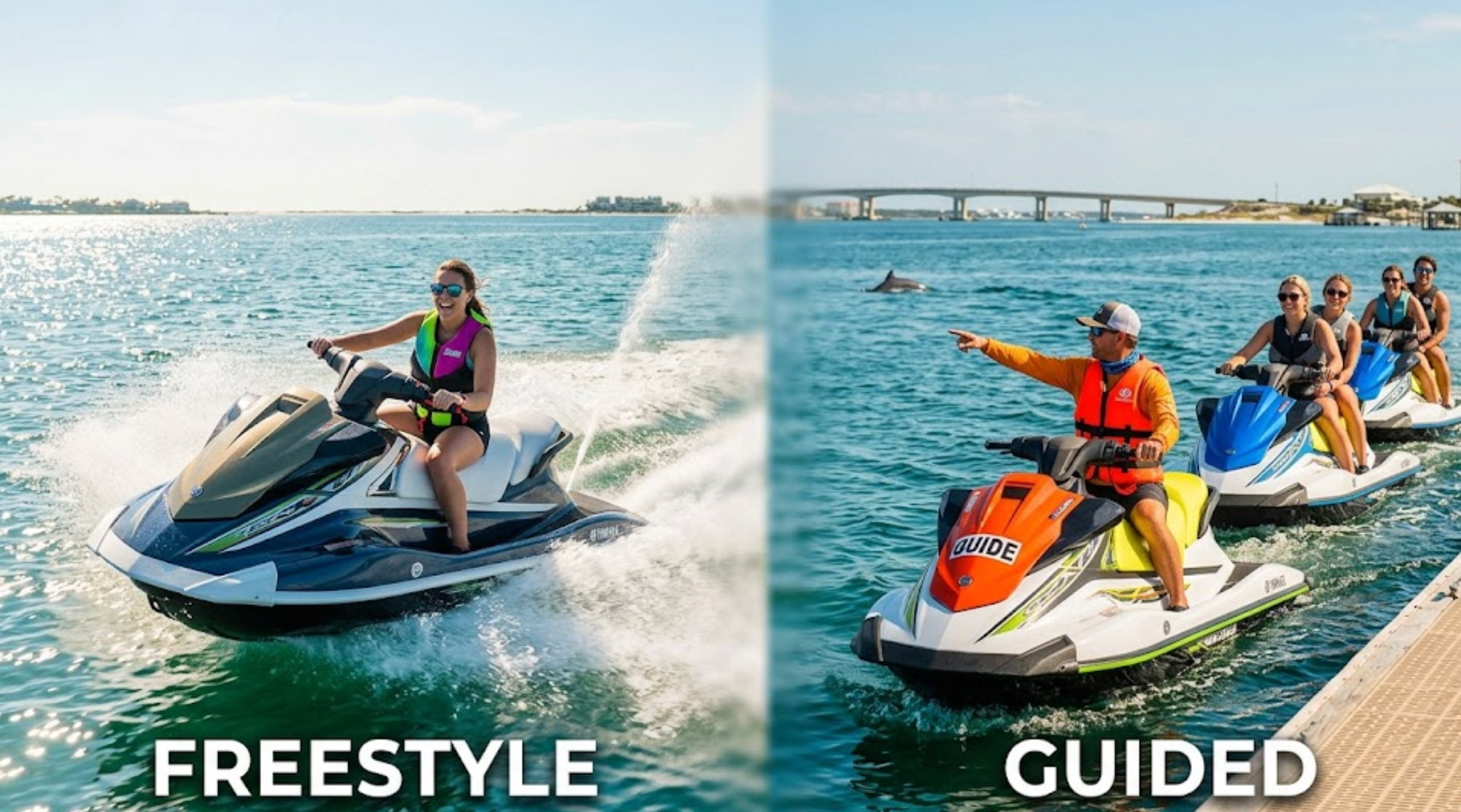 Guided vs Freestyle Jet Ski Rentals in Orange Beach: Which Should You Book?